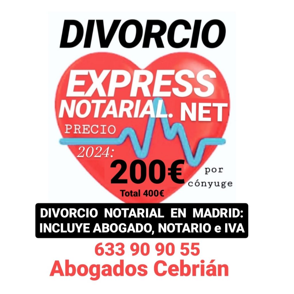 Divorcio express ante Notario en Madrid
